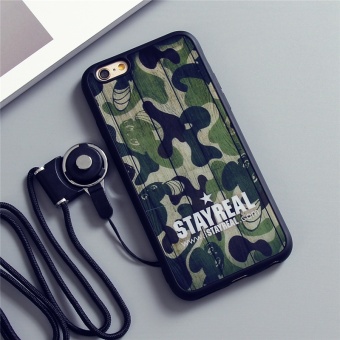 Gambar Ditambah iphone6 lanyard halter perempuan lengan pelindung shell telepon