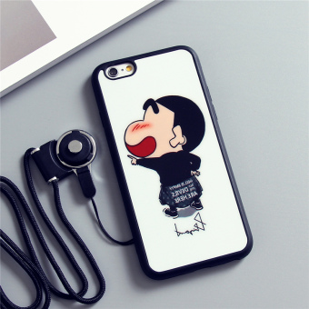 Gambar Ditambah iphone6 lanyard halter perempuan lengan pelindung shell telepon
