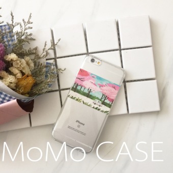 Gambar Ditambah iphone6 sederhana transparan sakura landscape telepon shell