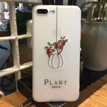 Gambar Ditambah iphone6 i7 segar lega buram soft shell shell ponsel