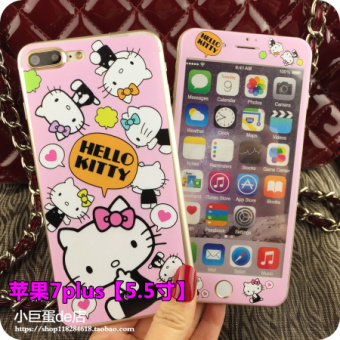 Gambar Ditambah iphone7 3d lega pelindung layar permukaan baja