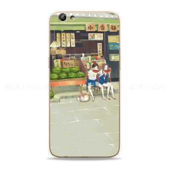 Gambar Ditambah oppor9 a59 kecil segar makan semangka shell telepon