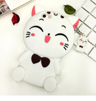 Gambar Ditambah OPPOR9 R11 A59 Lucu Rantai Lanyard Silikon Pelindung Lengan Handphone Shell
