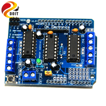 DOIT L293D motor control shield motor drive expansion board FORArduino motor shield rc toy tank model