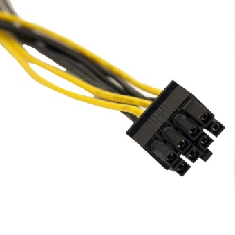 Gambar Dual Molex LP4 4 Pin to 8 Pin PCI E Express Converter Adapter PowerCable Wire   intl