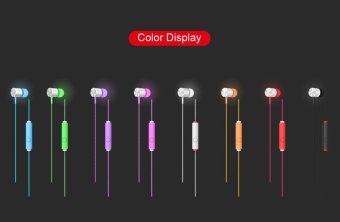 Gambar EF E4 Original In ear Earphones Bass Stereo Headset Headphones forSmartphone MP3 MP4 HD Fidelity with Mic Universal   Green   intl