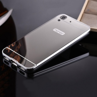 Gambar Elaike For Huawei Y6II 2 in 1 Luxury Aluminum Metal Mirror PC Phone Cover Case (Silver)   intl