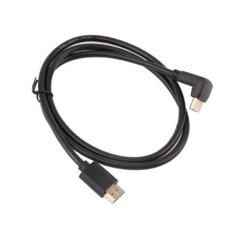 Gambar ELEC Black 1m Flat Cable High Speed HDMI Cable With 90 Degree AngleSupports   intl