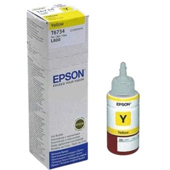 Gambar Epson T6734 Tinta Botol Epson L800 Series   Yellow   Paket 2Pcs