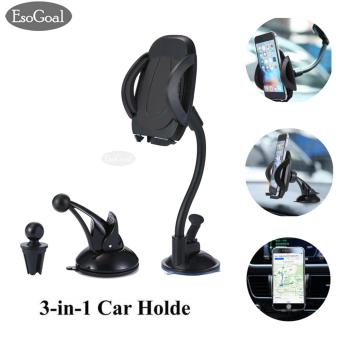 Gambar EsoGoal Car Mount Holder 3 in 1 Air Vent Phone Holder Cradle Dashboard Windshield Universal for iPhone Android and More Devices   intl