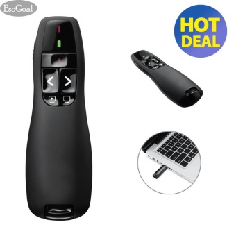 Gambar EsoGoal Nirkabel USB Power Point PPT Presenter Remote Control Laser Clicker Flip Pen untuk rapat, laporan, kuliah dan presentasi