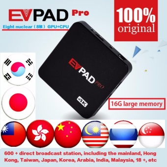 Gambar EVPAD Pro 1GB   16GB IPTV Smart Android TV Box 4K WiFi BluetoothEasy TV 600 + direct broadcast station, including the mainland,Hong Kong, Taiwan, Japan, Korea, Arabia, India, Malaysia, 18 +,etc.no monthly fee iptv   intl