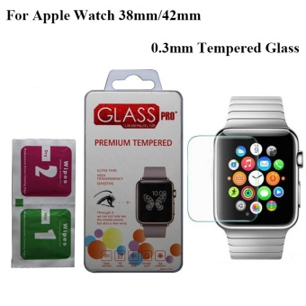 Gambar Explosion proof Tempered LCD Glass Film for Apple Watch   i WatchScreen Protector pelicula de vidro (38mm)   intl