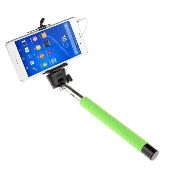 Gambar Extendable Handheld Self portrait Tripod Monopod For Android Green  intl