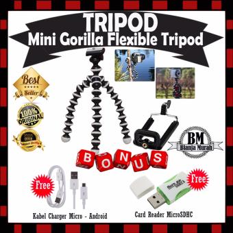 EXTRA HADIAH !! Flexible Mini Tripod For Camera Smartphone