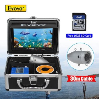 EYOYO 16GB 30m Cable 7" LCD 1000TVL Fish Finder Fishing IR Camera DVR Recorder - intl  