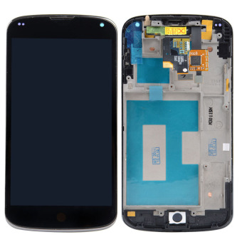 Fancytoy 4.7 inci OEM tampilan LCD + layar sentuh Digitizer + bingkai untuk LG Google Nexus 4 E960  