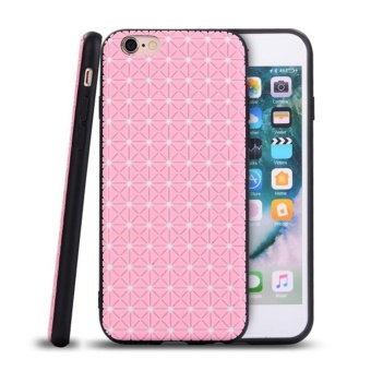 Gambar Fang Fang Luxury 3D Grid Pattern PC+TPU Silicone Back Cover SoftPhone Case for iphone 6 6S   intl