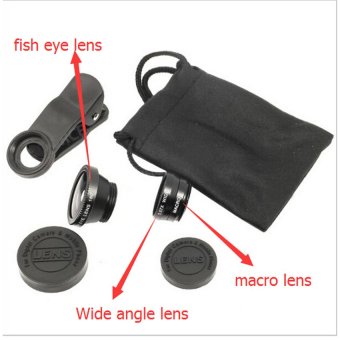 Fish Eye Lensa 3in1 Untuk Samsung J1 Ace - Hitam Juni 2019 - 3 Fish Eye Lensa 3in1 Untuk Samsung J1 Ace - Hitam - 3
