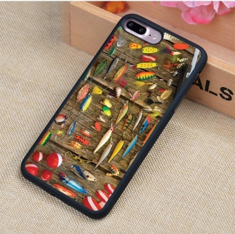 Gambar Fishing Lures Spinners Bait Cream Fish 2 Protection Cell Phone CaseCover For Iphone 7   intl