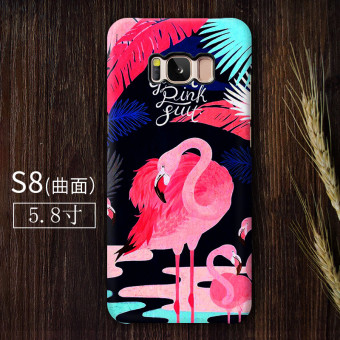 Gambar Flamingo S8 S8 setengah pak merek populer matte cangkang keras ponsel shell