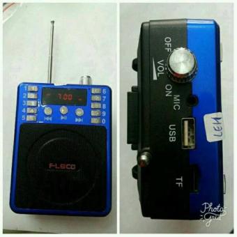 Gambar FLECO K39 Waistband PA speaker meting mini pinggang mic microphone charger cas radio mp3