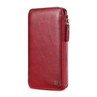 Gambar FLOVEME Luxury Retro Leather Flip Multi function Removable Wallet Card Money Bag Holder Stand Cases For IPhone 6 6S 7 (4.7 inch)   intl