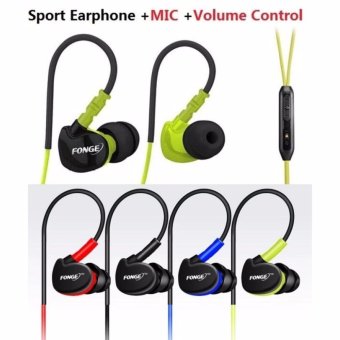 Fonge S500 Sport Earphone Anti Sweat Super Bass - Biru Mei 2018 - 2 Fonge S500 Sport Earphone Anti Sweat Super Bass - Biru - 2