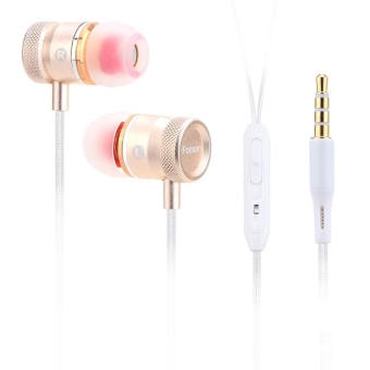 Gambar FONSON In Ear 3.5mm Stereo Music Bass Headphones Earphone Headset Earpiece with In line Control Microphone for iPhone 6s plus Samsung Galaxy Mp3 4 Player PC Laptop   intl