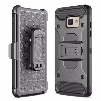 Gambar for Samsung Galaxy J7(2017)   J7 Prime   ON7(2016) [Steel Clamp] Heavy Duty Advanced Armor Belt Clip Holster With Built in Kickstand Cell Phone Drop Protection Case Cover   intl