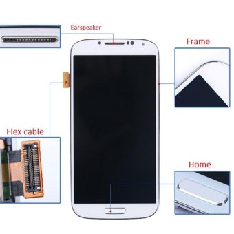 Gambar For Samsung Galaxy s4 i9500 i9505 i337 m919 LCD Display With Touchscreen Digitizer Assembly+Frame Assembly   intl