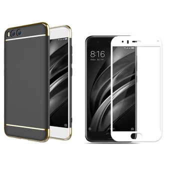 Gambar For Xiaomi Mi 6 Hybrid 3 In1 Phone Case with HD Full CoverageTempered Glass(White)  Hard Plastic PC Matte Protective Back CoverFingerprint proof Phone Shell for XIAOMI MI6   intl