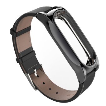 Gambar For Xiaomi Mi Band 2 Bands, Slim Magnetism Shell ReplacementWatchband Smart Watch Strap for Xiaomi Mi Band 2 Accessory BandsBlack   intl