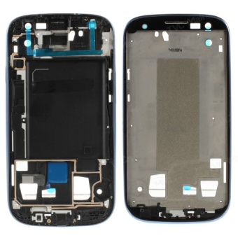 Front Housing Frame Bezel Plate for Samsung Galaxy S 3 iii OEM -Blue - intl