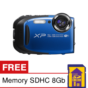Gambar Fuji Digital Camera Finepix XP80 Biru + Gratis SDHC 8GB