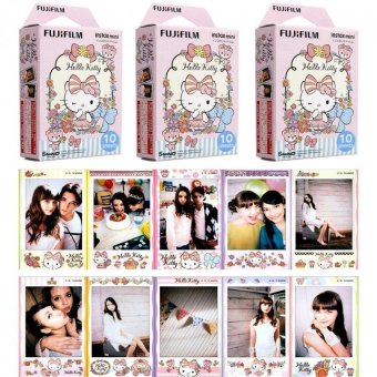 Gambar Fujifilm Instax Mini Hello Kitty instan HK 30 film untuk Fuji 7S 825 50s 70 90 Polaroid 300 kamera instan berbagi SP 1 printer