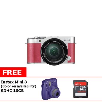 Gambar Fujifilm X A3 Kit 16 50mm OIS II Kamera Mirrorless + Free Memory Sandisk 16GB Class 10