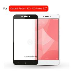 Full Cover Tempered Glass Warna Screen Protector for Xiaomi Redmi 4X / 4X Prime Layar 5.0 inch - Black
