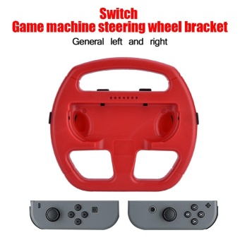 Gambar Game Console Steering Wheel Controller Bracket for Nintendo Switch (Red)   intl