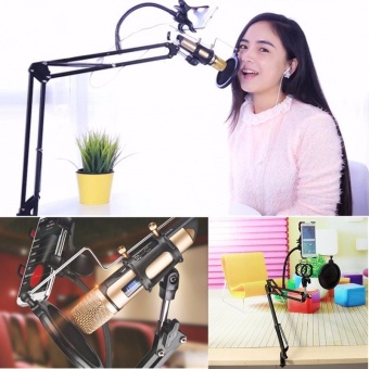 Gambar George Store Hot Sell Mic Microphone Suspension Boom Scissor ArmStand Holder For Studio Broadcast   intl