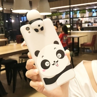 Gambar Girls Lovely Catoon Case 3D Lay Chubby Panda Doll Toy Candy SoftTPU Cover for OPPO A37   Neo 9   intl