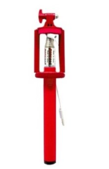 Gambar GMC Tongsis Kabel Monopod U Holder Lipat   Merah