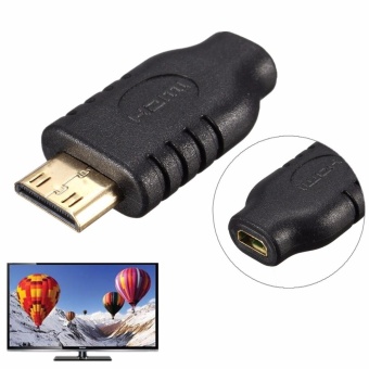 Gambar Gold Plated Micro HDMI Female to Mini HDMI Male Adapter for HDTV Smartphone   intl