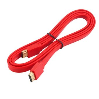 Gambar GOOD Premium Flat Noodle HDMI Cable HighSpeed For HDMI 3D DVD HDTV 1.5m   intl