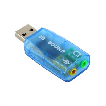 Gambar GOOD USB 1.1 Mic Speaker Surround Sound 7.1 CH 3D Audio Card Adapter for PC Laptop   intl