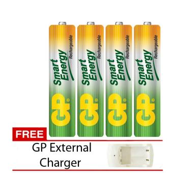 Gambar GP Batteries Smartenergy AA 1000 mAh AA 4pcs + Free Charger