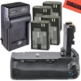 Grip Kit for Canon EOS 60D Digital SLR Camera Includes Vertical Grip + Qty 4 Replacement LP-E6 Batteries + Rapid AC/DC Charger + More!! - intl  