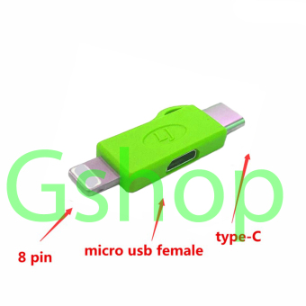 Gambar Gshop OTG USB 3.1 Type C Male to Micro USB Female   AppleiPhone 2 in 1 Converter Connector Data Adapter Universal USB 3.1Interface Smartphone Apple Tablet PC