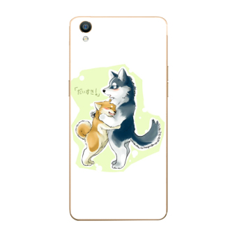 Gambar Ha Anjing Oppor9 R9plus F1 Jepang Dan Korea Selatan Menyenangkan Dua Lanyard Soft Shell