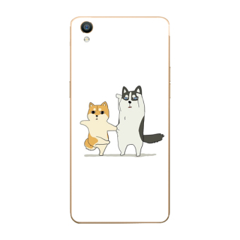 Gambar Ha Anjing Oppor9 R9plus F1 Jepang Dan Korea Selatan Menyenangkan Dua Lanyard Soft Shell